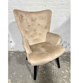 Modern Tufted Button Wingback Lounge Chair