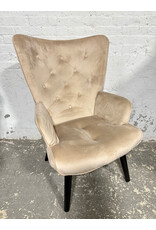 Modern Tufted Button Wingback Lounge Chair