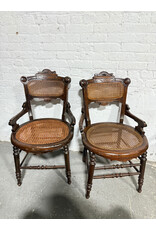 Victorian Style Walnut & Cane Dining Chair