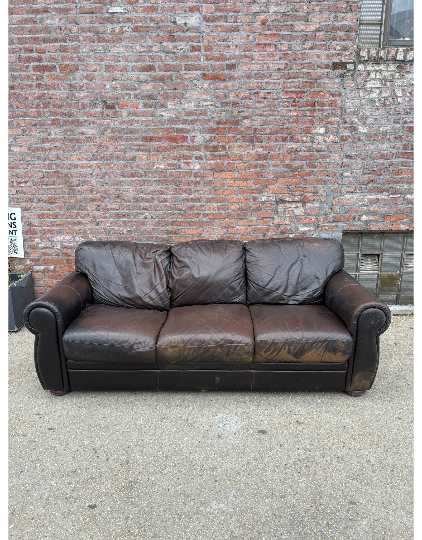 Leather Dark Brown Sofa