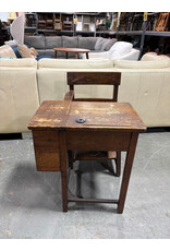 Antique Old School Desk