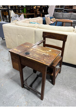 Antique Old School Desk
