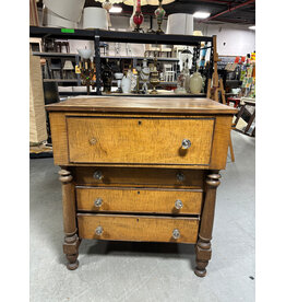 Tiger Maple Chest Of Drawers