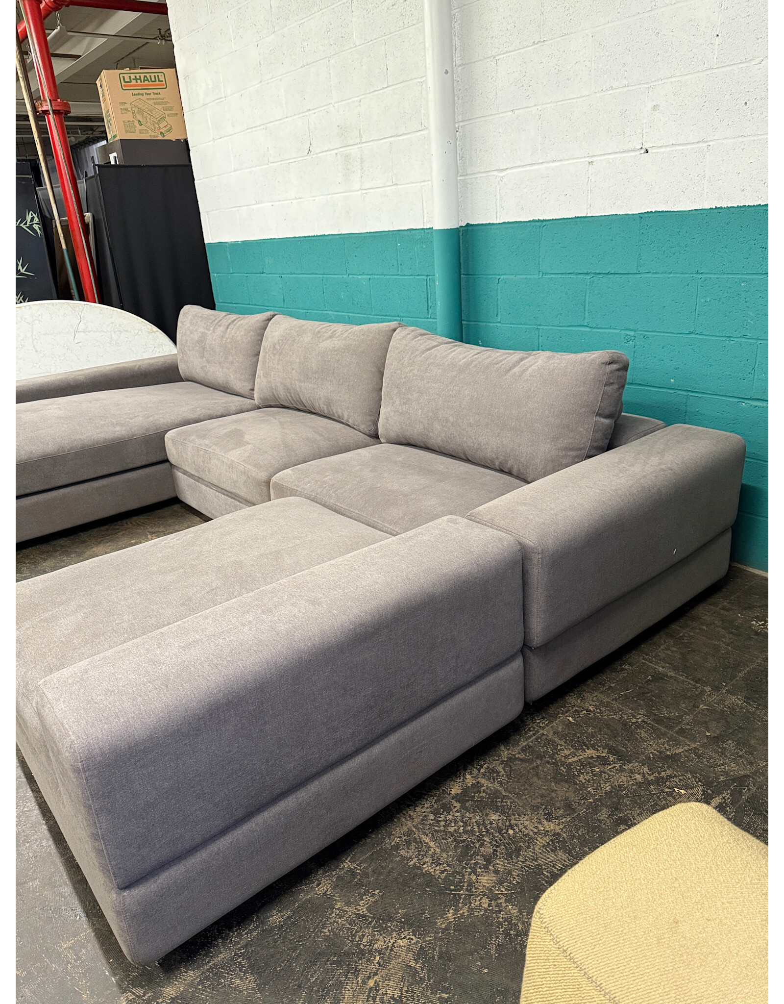 King Living Modular Grey Sectional 9-Piece Sofa