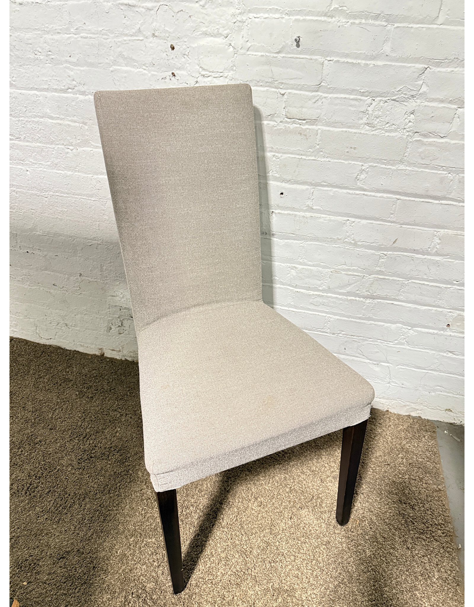 Modern Grey Upholstered Calligaris Dining Chair
