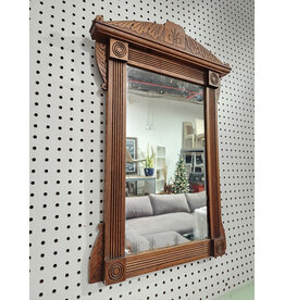 Victorian Carved Wooden Hanging Mirror
