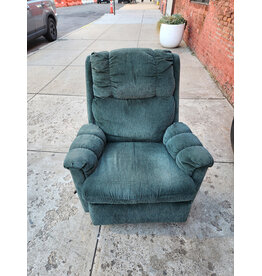 Vintage Green Upholstered Recliner