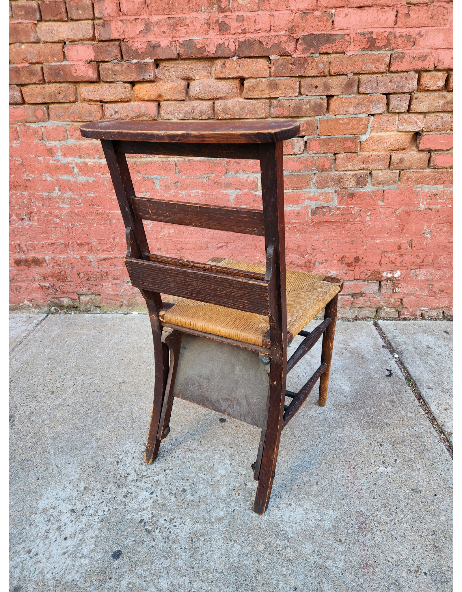 Antique Wooden Kneeling Prayer Chair
