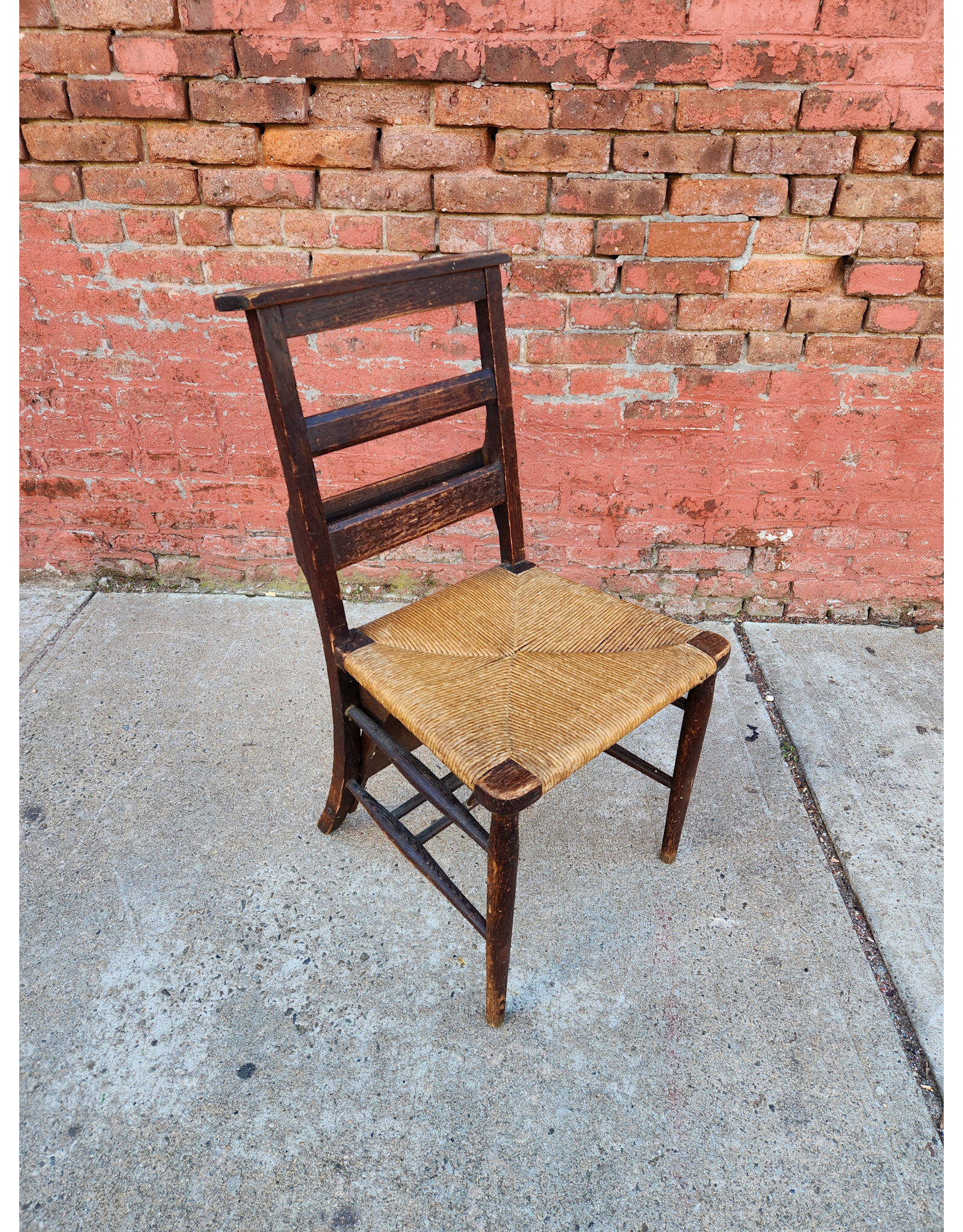 Antique Wooden Kneeling Prayer Chair