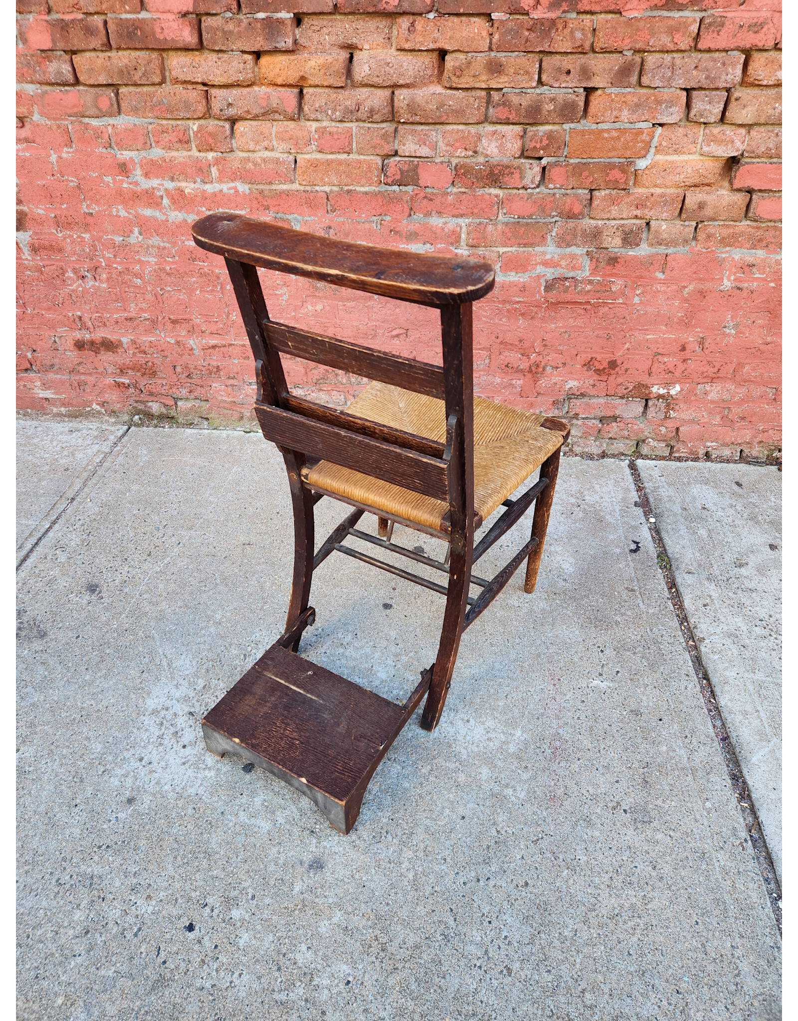 Antique Wooden Kneeling Prayer Chair