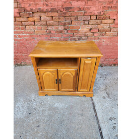 Wooden Media Storage Cabinet