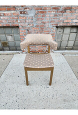 MCM Gold Painted Base Upholstered Side Chair