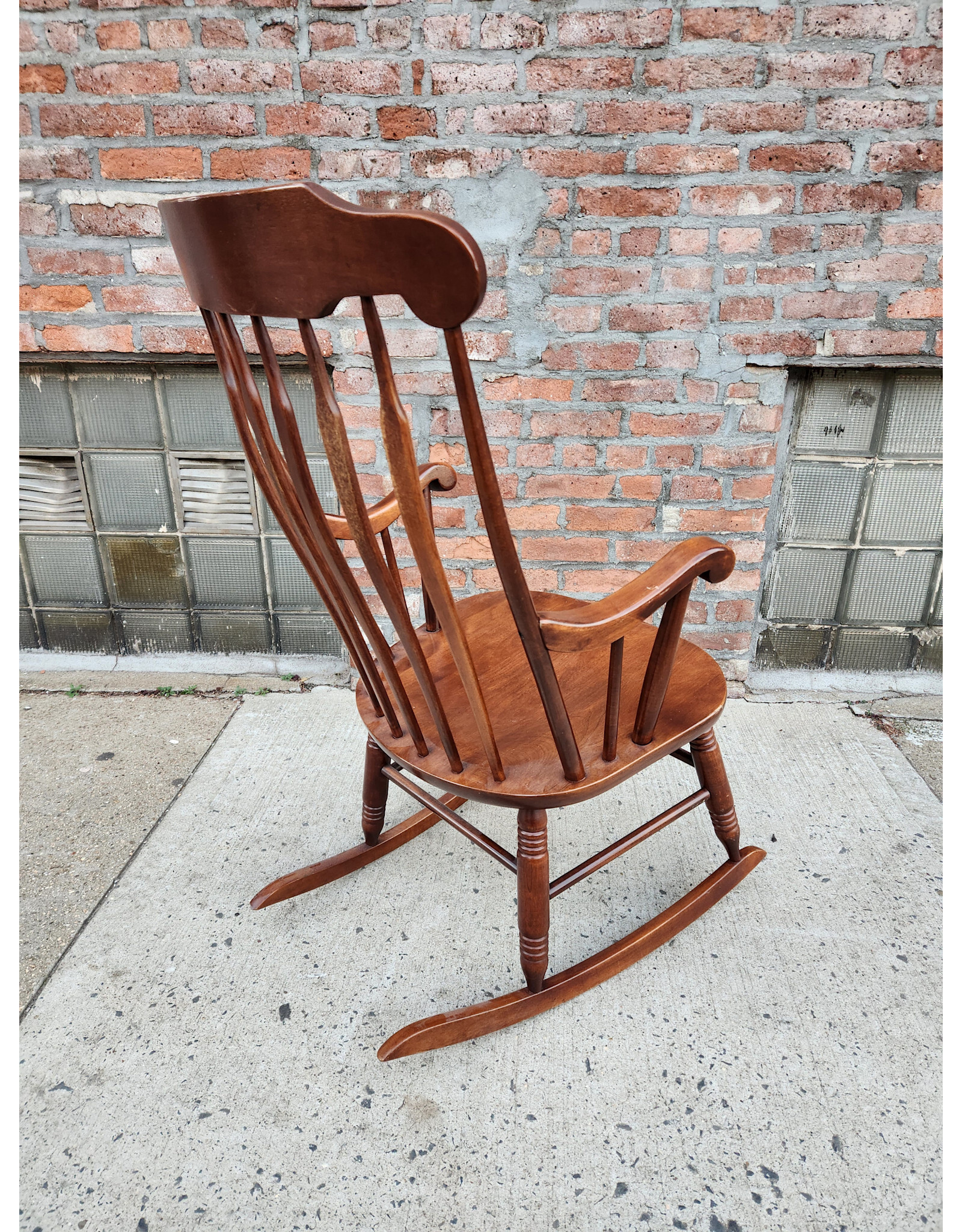 S. Bent and Bros Wooden Rocking Chair