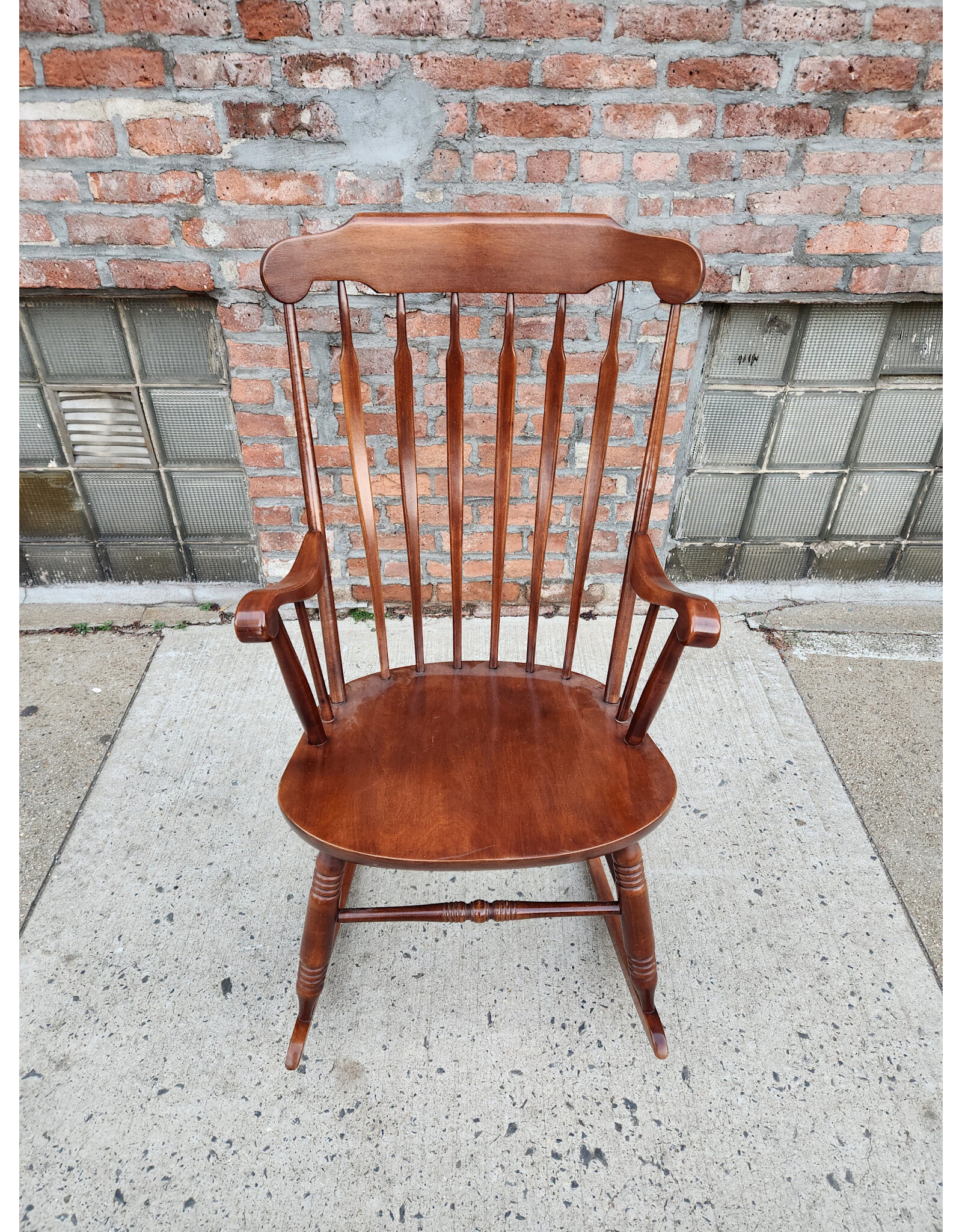 S. Bent and Bros Wooden Rocking Chair