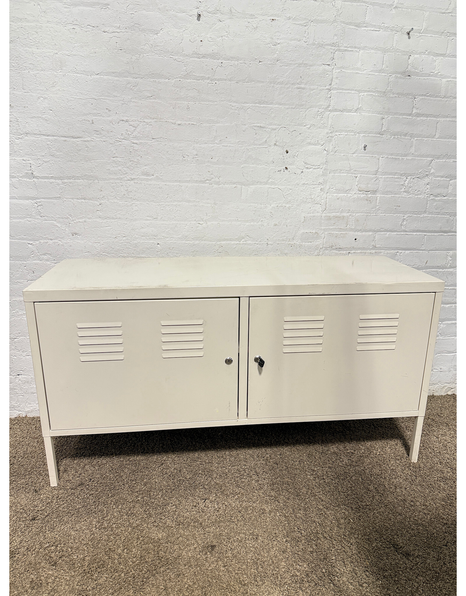IKEA Ikea White Metal Cabinet