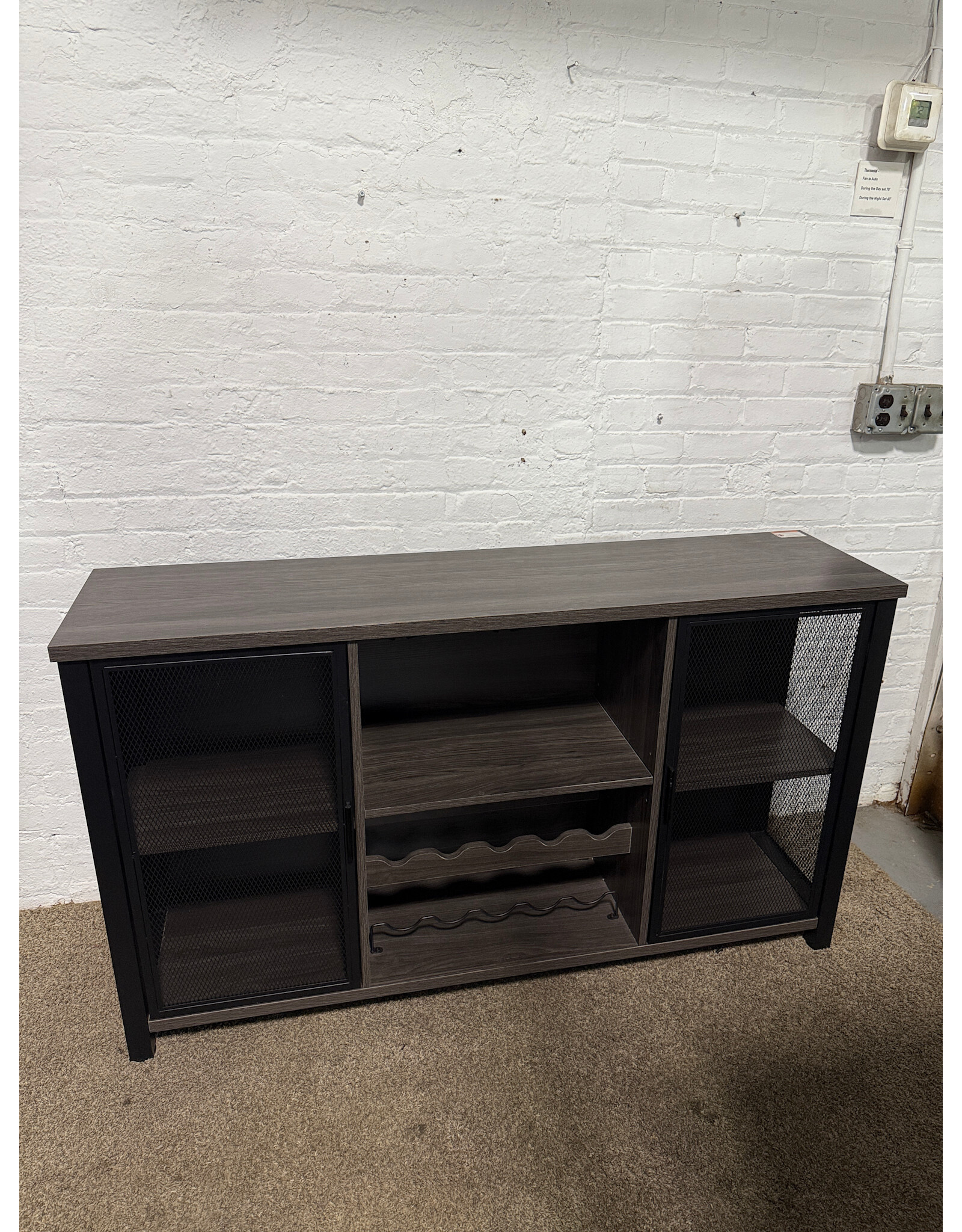 Industrial Wine & Multi-Purpose Storage Cabinet in that Dark Grey