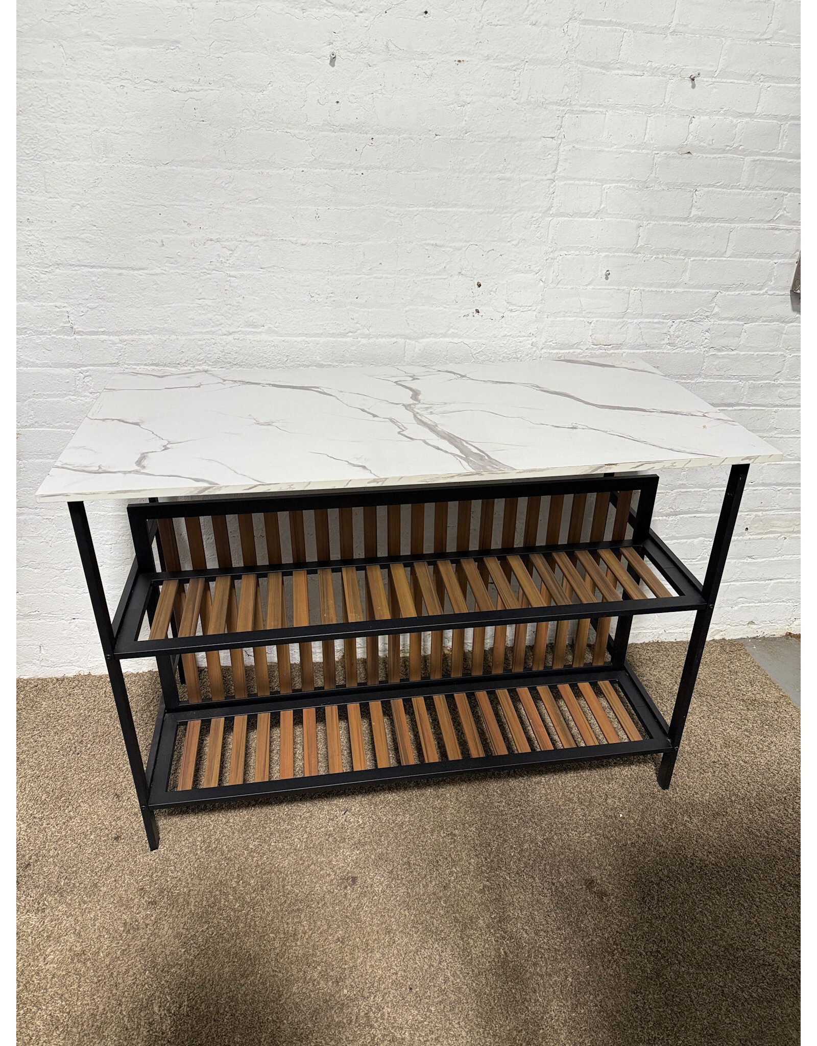 Kitchen Island with Storage Shelf