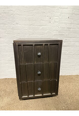 Lorenz Nightstand by Made Goods in Patterned Zinc Metal