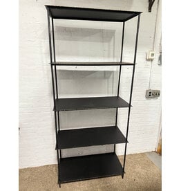Trula Industrial Iron 4-Shelf Bookcase in that Rubbed Black