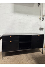 Trey Filing Credenza in Black Wash Poplar