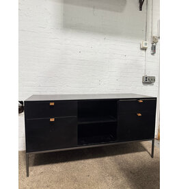 Trey Filing Credenza in Black Wash Poplar