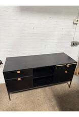 Trey Filing Credenza in Black Wash Poplar