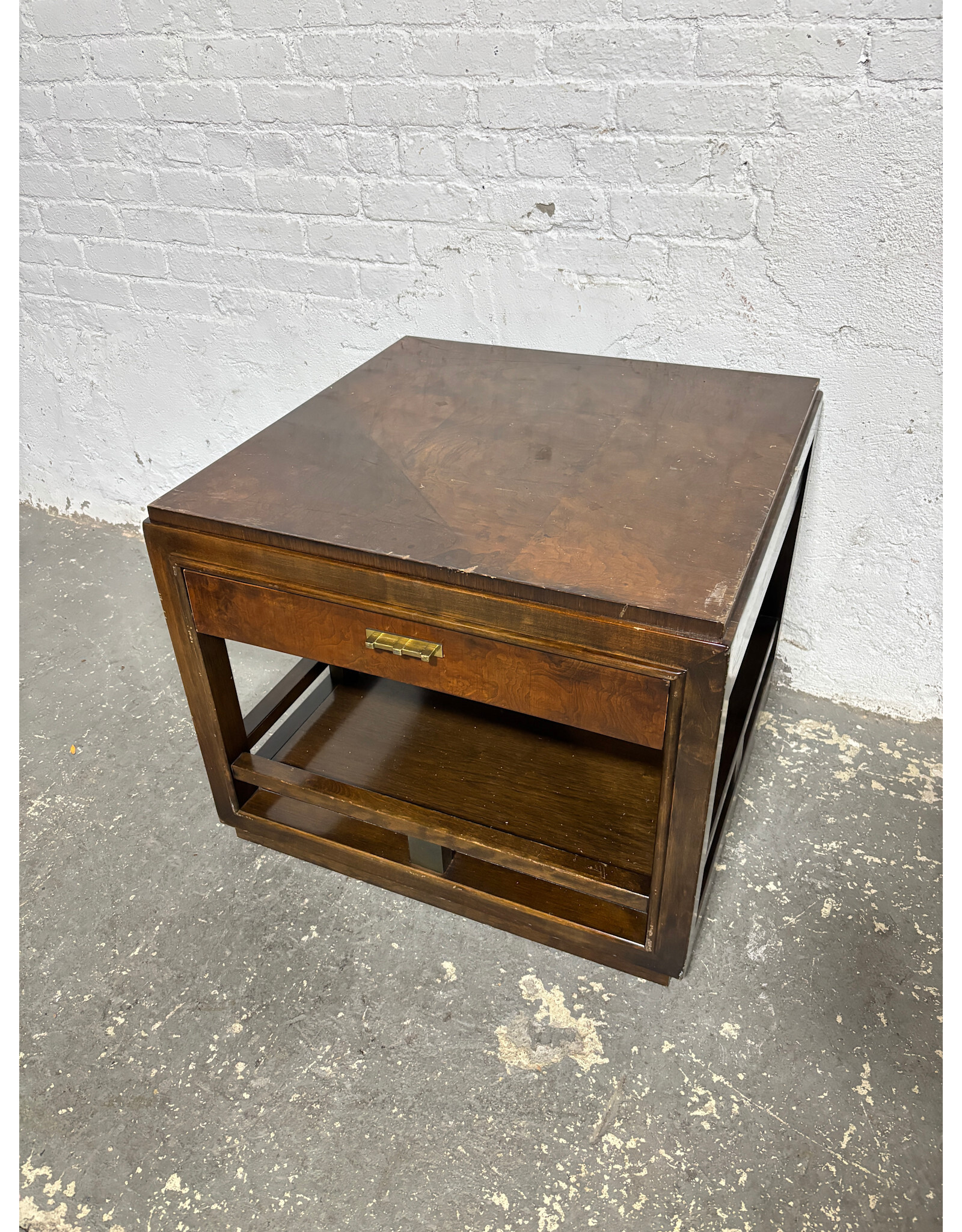 Drexel Heritage Style Burlwood Nightstand
