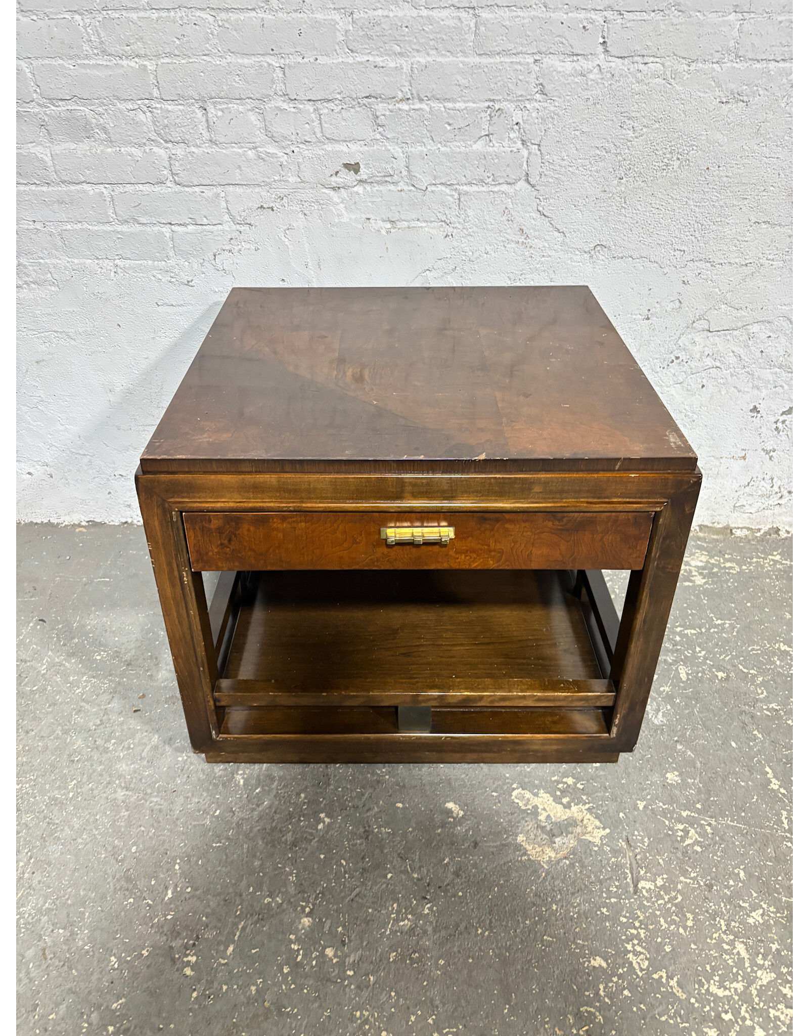 Drexel Heritage Style Burlwood Nightstand