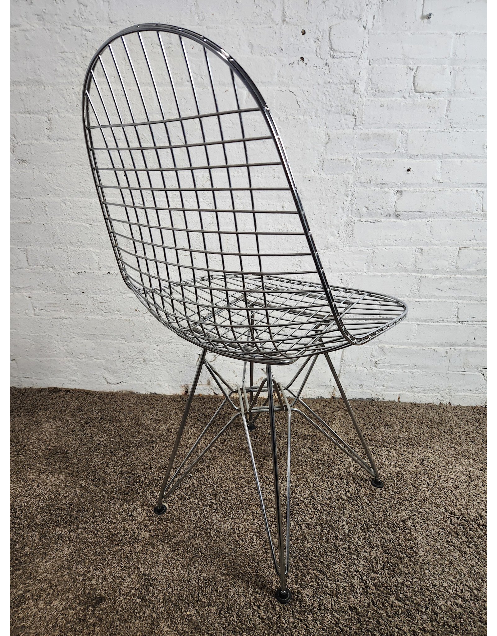 Silver Vitra Style Wire Chair