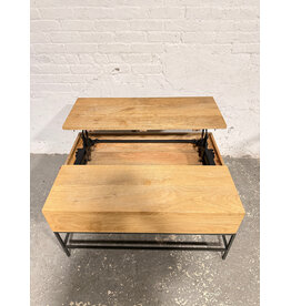 West Elm Industrial Pop-up Storage Coffee Table by West Elm in that Raw Mango