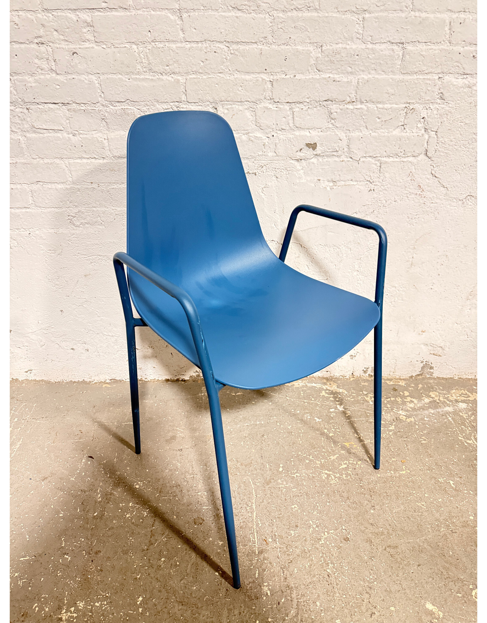 Article Svelti Stackable Dining Chair by Article in that Lago Blue