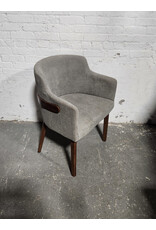 Modern Gray Fabric Dining Chair