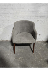 Modern Gray Fabric Dining Chair