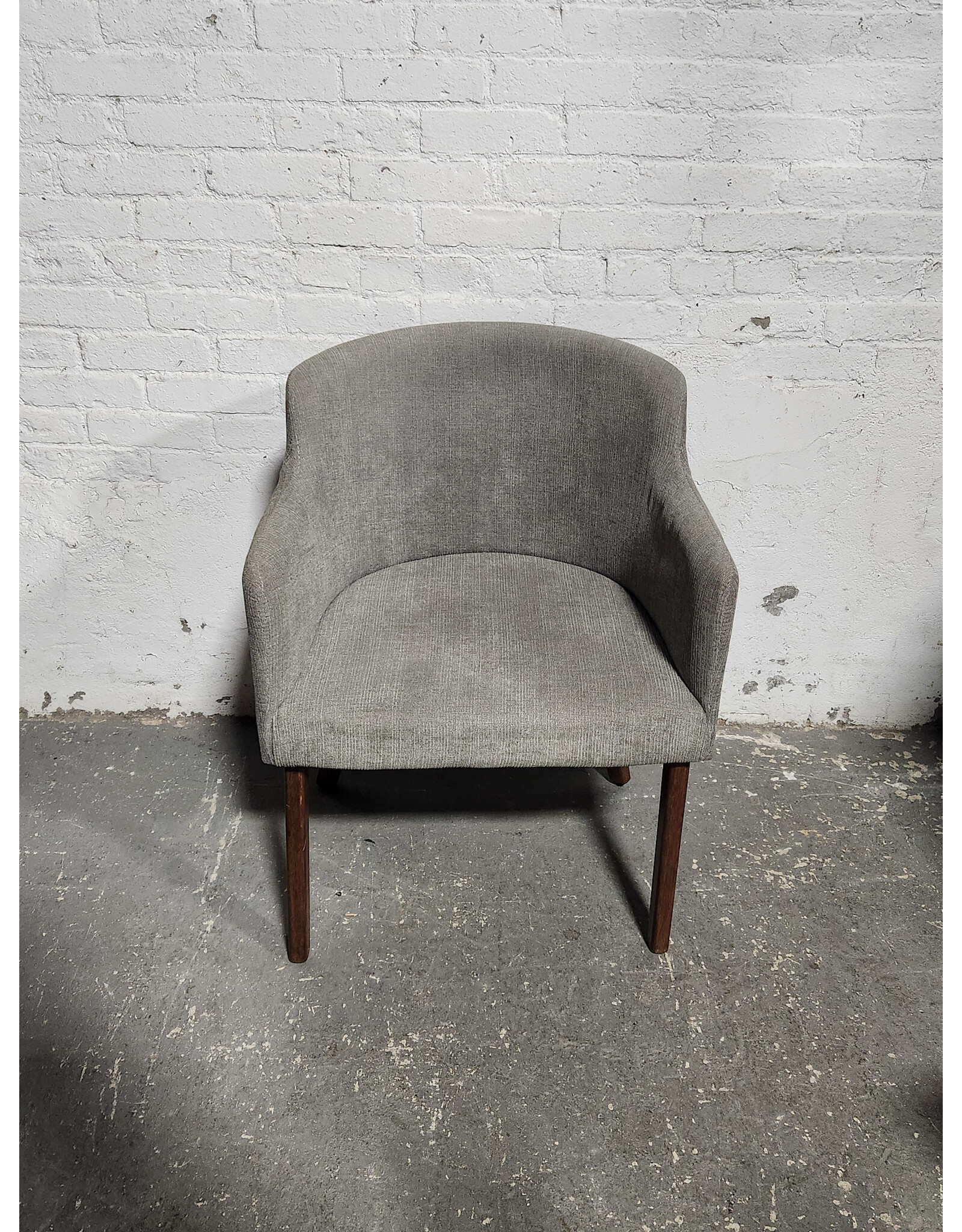 Modern Gray Fabric Dining Chair