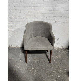Modern Gray Fabric Dining Chair