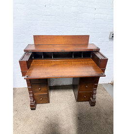 Antique KneeHole Wood Piano  Desk