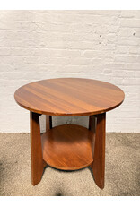 Ethan Allen Cherry Wood Round Side Table