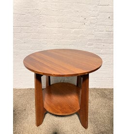 Ethan Allen Cherry Wood Round Side Table