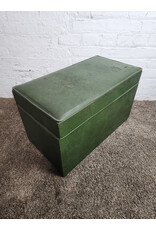 MCM Green Vinyl Storage Trunk