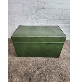 MCM Green Vinyl Storage Trunk
