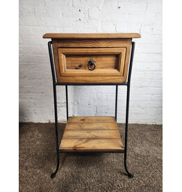 Wooden 2-tier Side Table