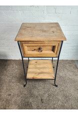 Wooden 2-tier Side Table