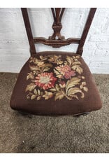 Victorian Renaissance Revival Cross-stitch Seat Dining Chair