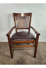 Vintage Wooden Bankers Chair