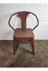 Industrial Metal Rust Color Chair