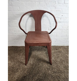 Industrial Metal Rust Color Chair