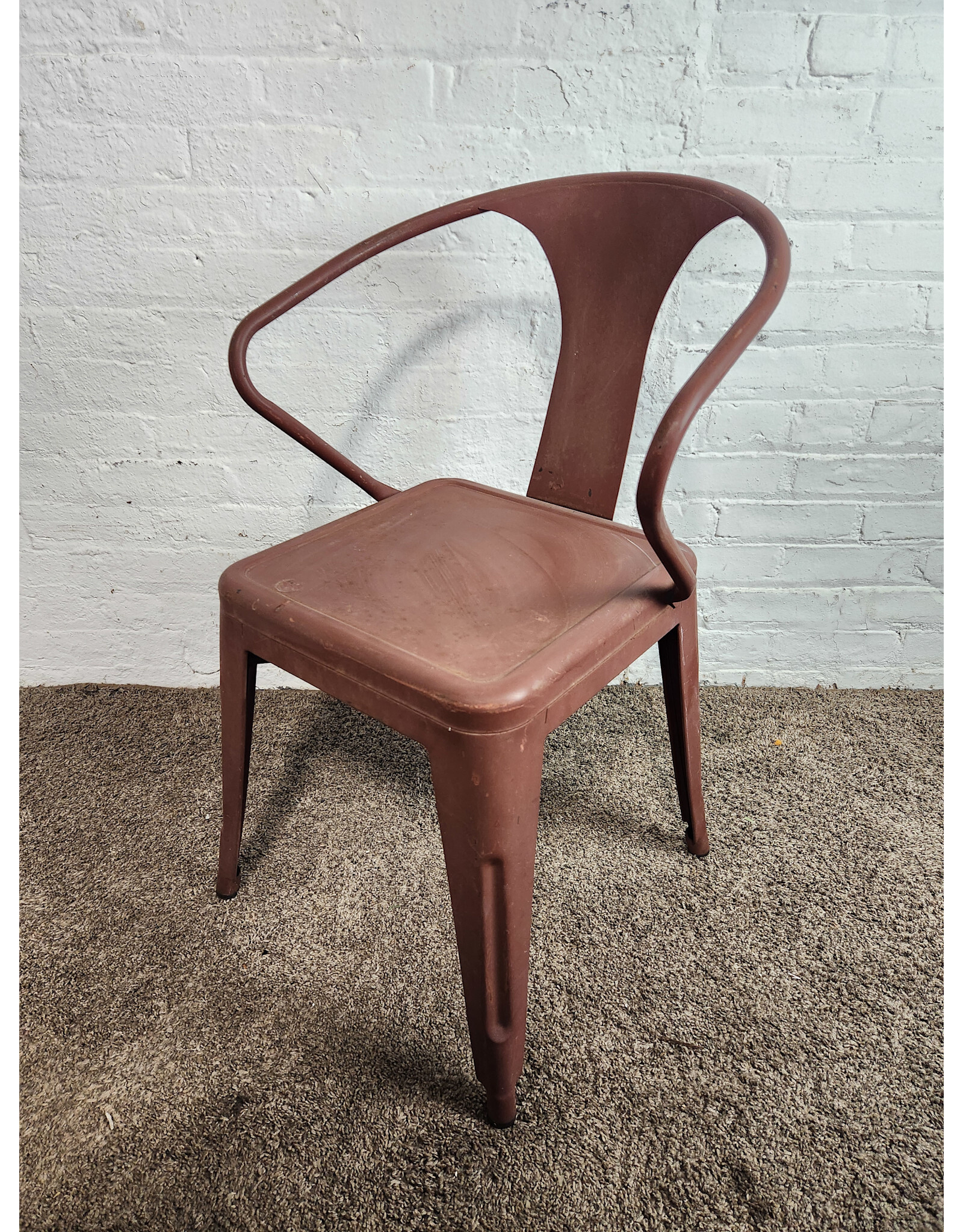 PS Industrial Metal Rust Color Chair