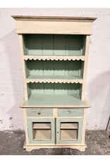 Vintage Style Blue & Cream Milk Painted Cabinet