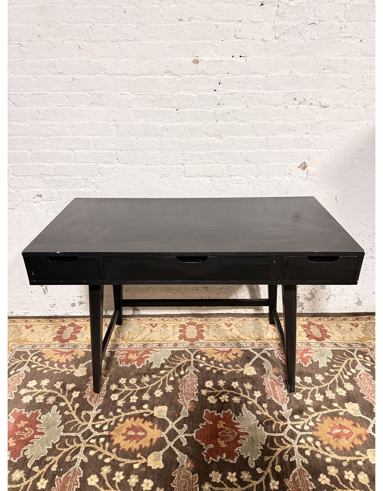 Modern Black Rectangular Desk