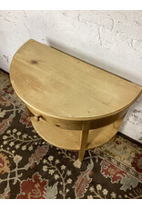 Pine Demi Lune End Tables